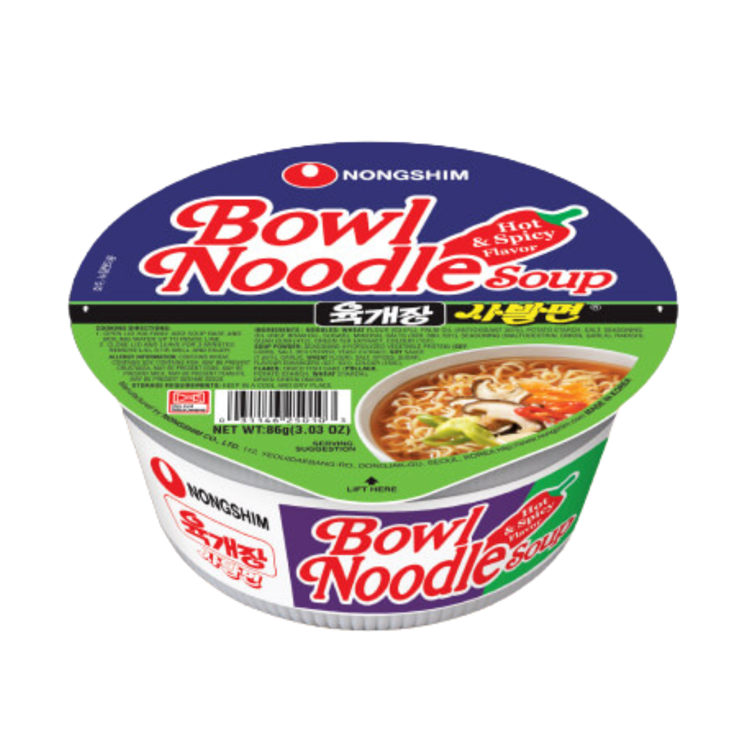 Nongshim - Bowl Noodle Soup Hot & Spicy 86g