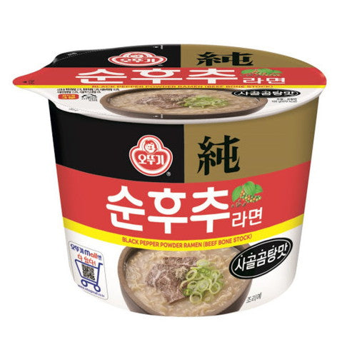 Ottogi - Black Pepper Powder Ramen Beef Bone Bowl 105g